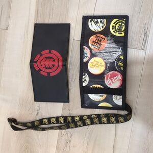 Element Skater Wallets with Lanyard